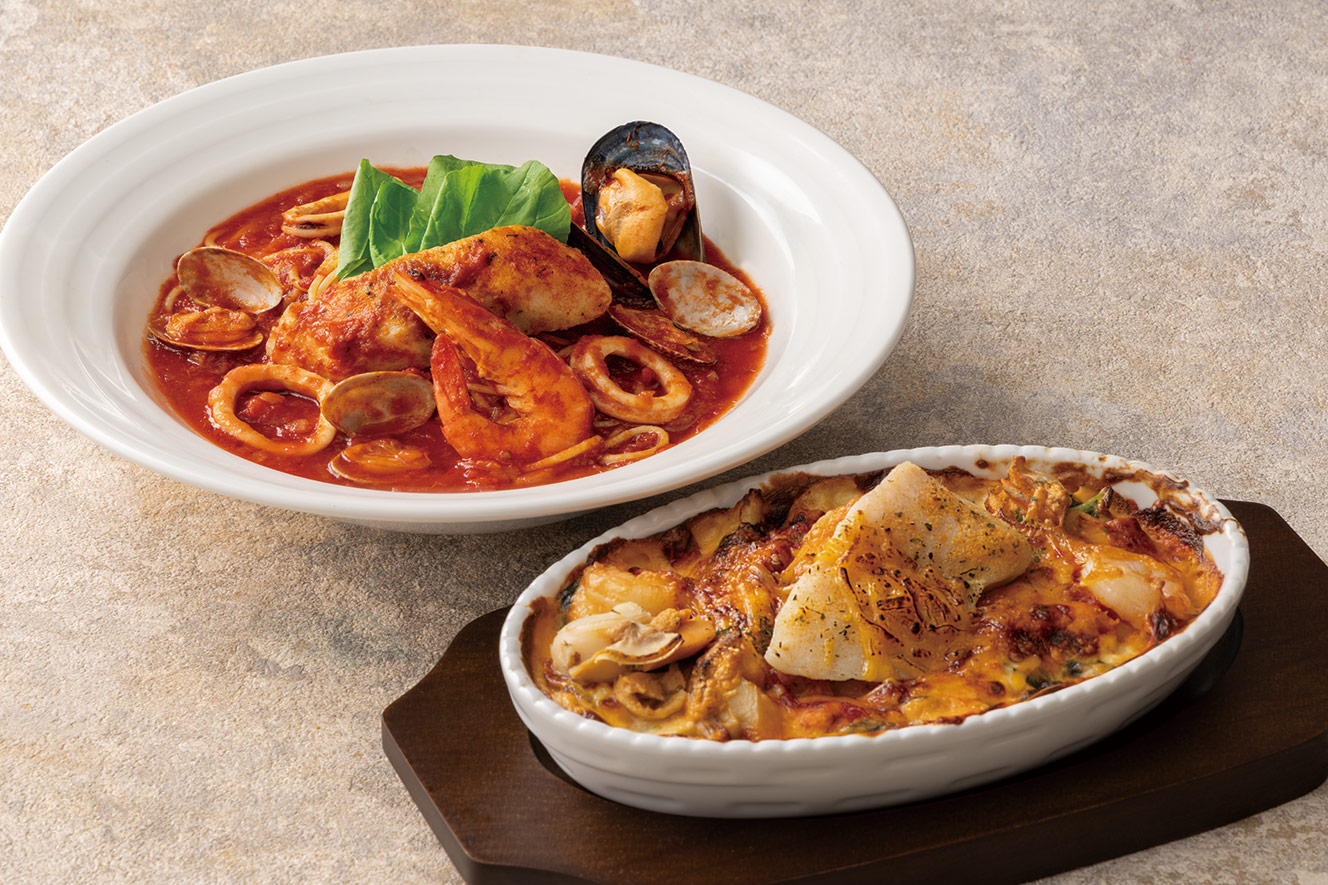 二種類のパスタ